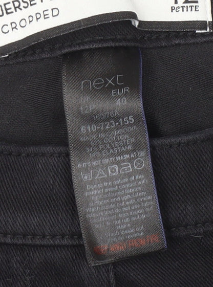 Next Women's Black Cropped Jeans Size 12 Petites