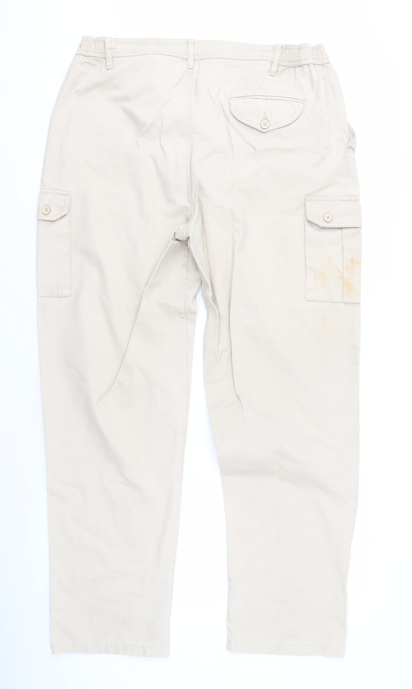 Pegasus Men's Beige Cargo Trousers - Size 38