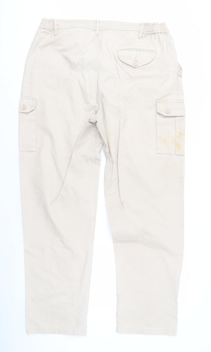 Pegasus Men's Beige Cargo Trousers - Size 38