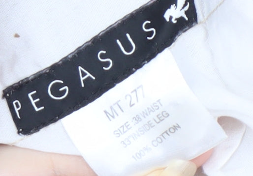 Pegasus Men's Beige Cargo Trousers - Size 38