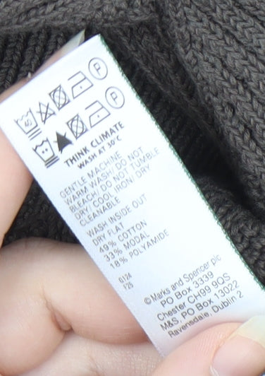 Marks and Spencer Men's Grey Pullover Jumper, Size S