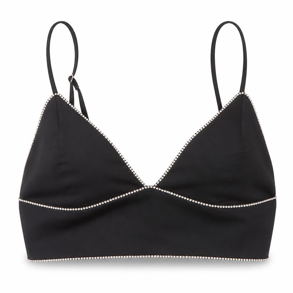 Womens UK Size 12 Pull & Bear Black Camisole Tank