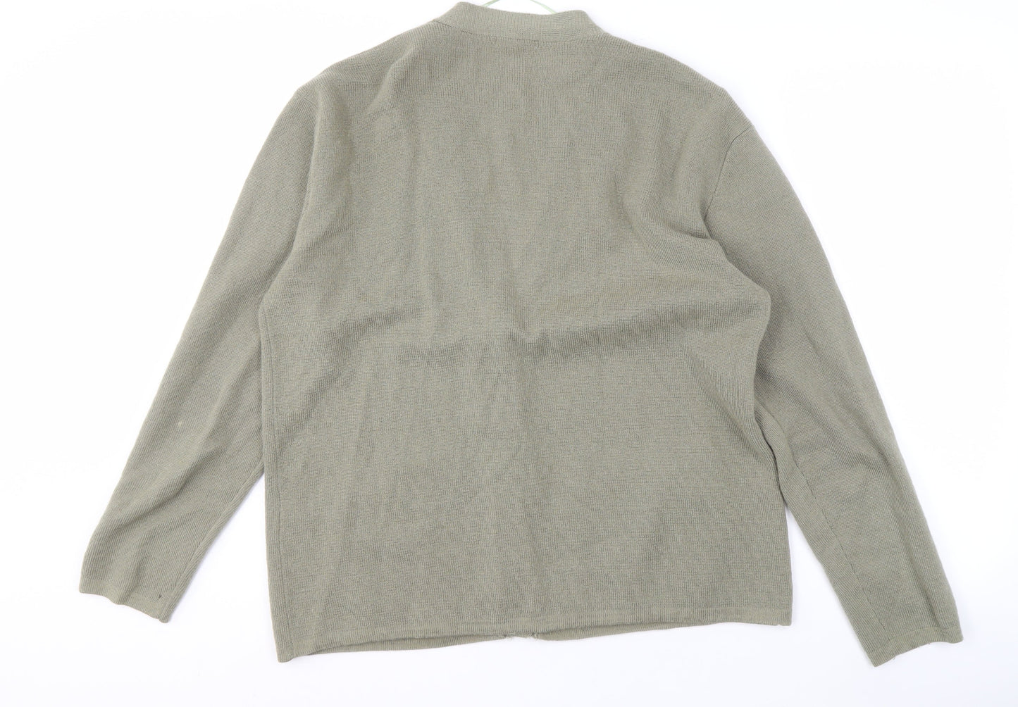 Womens UK Size 18/20 Damart Green Cardigan Jumper