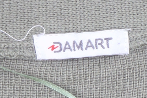 Womens UK Size 18/20 Damart Green Cardigan Jumper