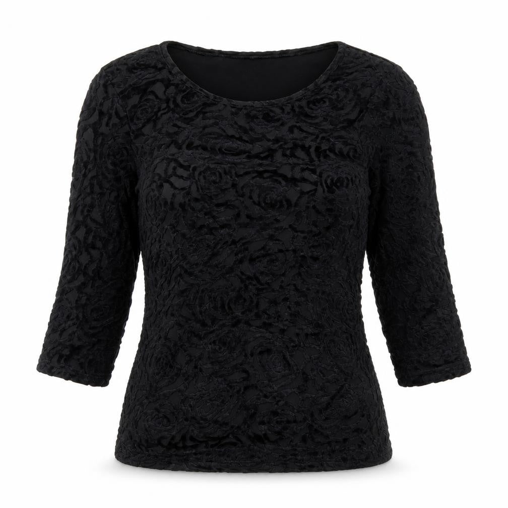 Womens UK Size 10 Phase Eight Black Basic Blouse