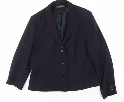 Alex & Co. Women's Black Wool Blazer Size 16, Lined