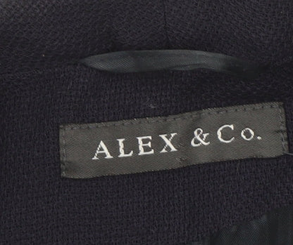 Alex & Co. Women's Black Wool Blazer Size 16, Lined