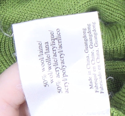 Laura Ashley Women’s Green Wrap Jumper Size 12