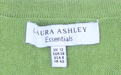 Laura Ashley Women’s Green Wrap Jumper Size 12