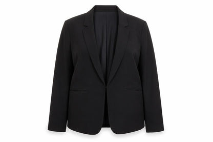 H&M Women's Black Blazer UK 16 Single-Breasted