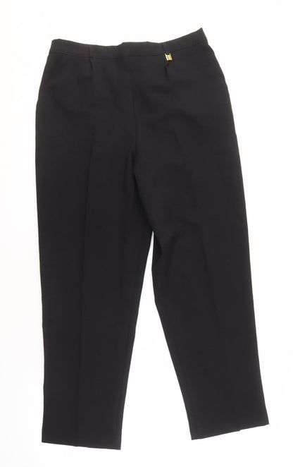 Womens UK Size 14 Classic Classic Fit  Black Trousers