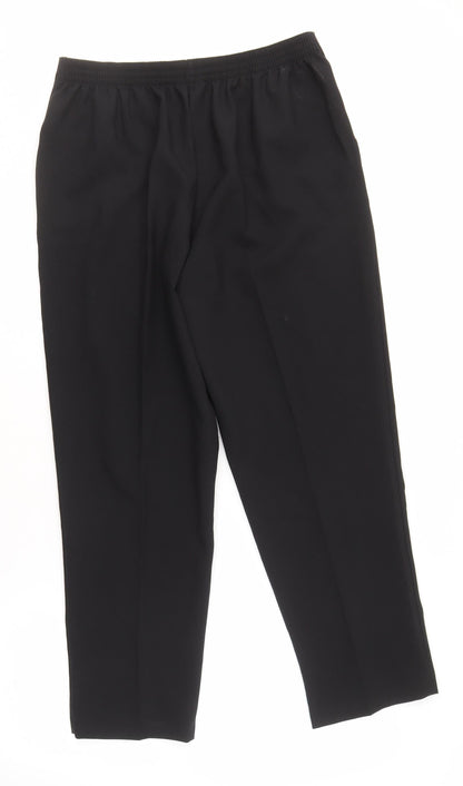 Womens UK Size 14 Classic Classic Fit  Black Trousers