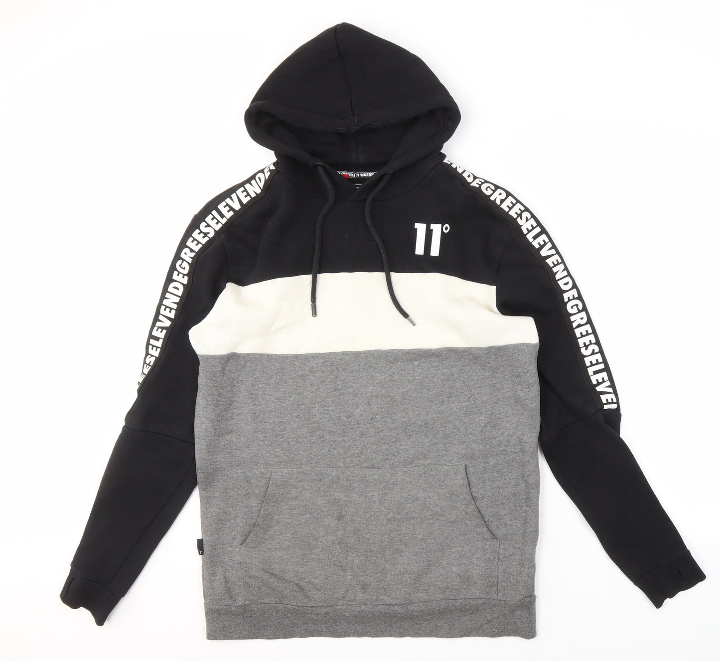 11 Degrees Men's Black Pullover Hoodie M