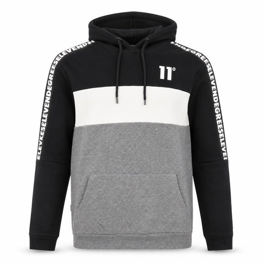 11 Degrees Men'S Black Pullover Hoodie M