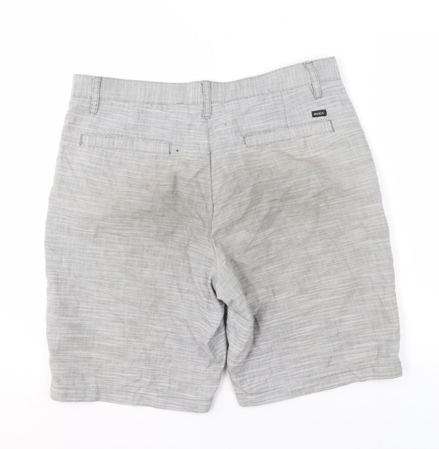 RVCA Men's Grey Regular Fit Chino Shorts Size 34