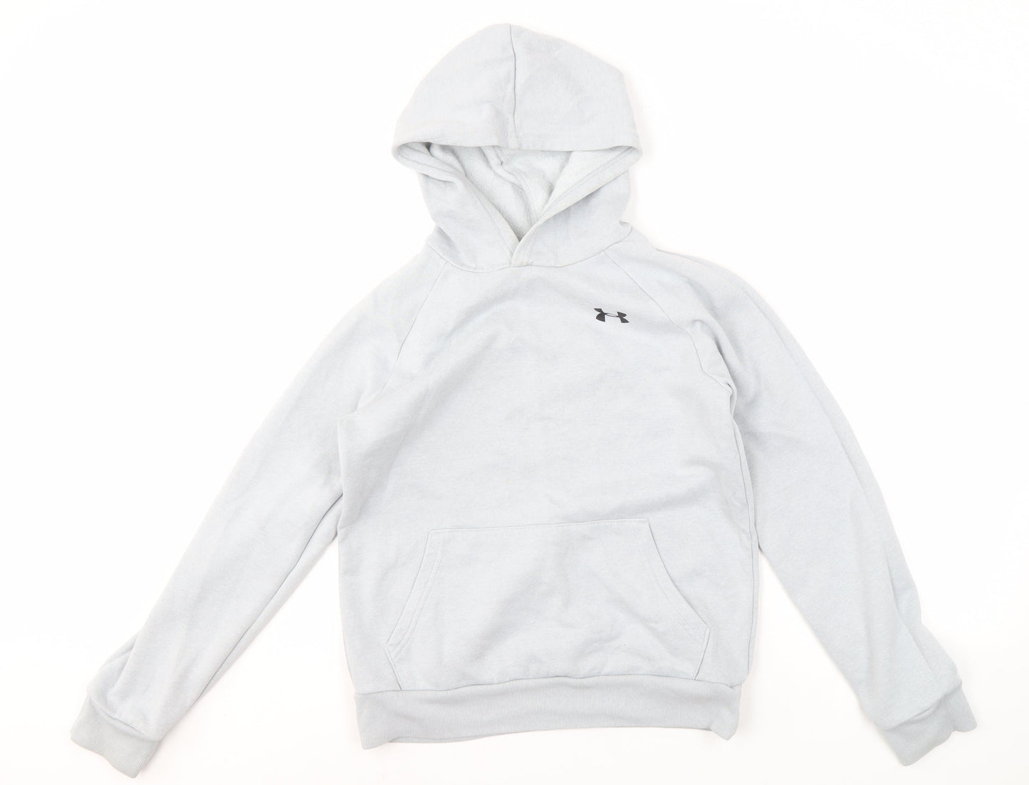Under Armour Grey Boys Pullover Hoodie, 12 Years