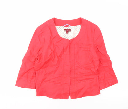 Womens UK Size S Merona Red Basic Jacket