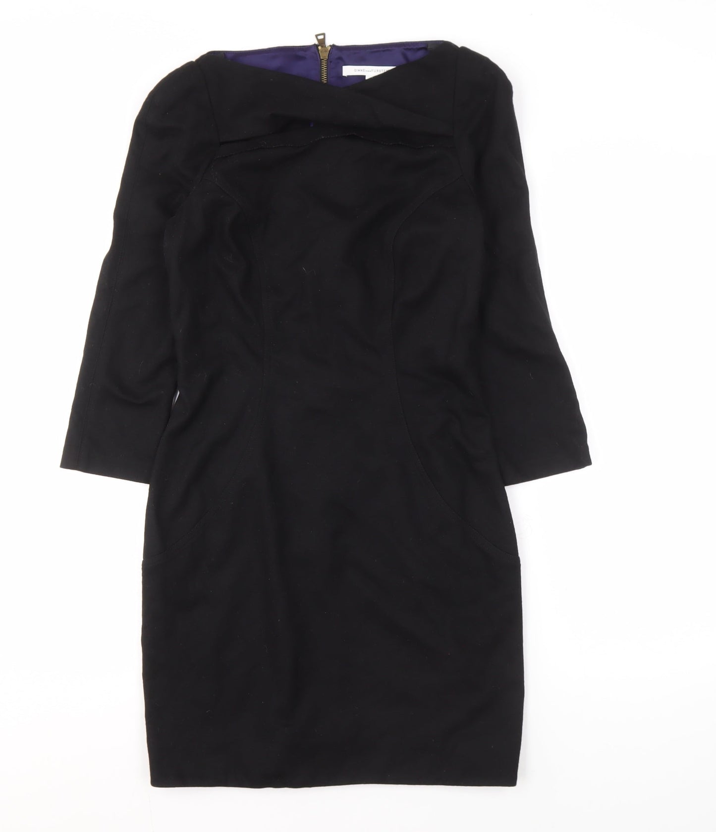 Diane von Furstenberg Women's Black Knee-Length Dress