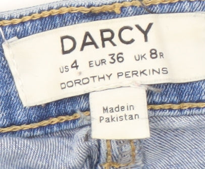 Dorothy Perkins Women's Blue Skinny Jeans Size 8