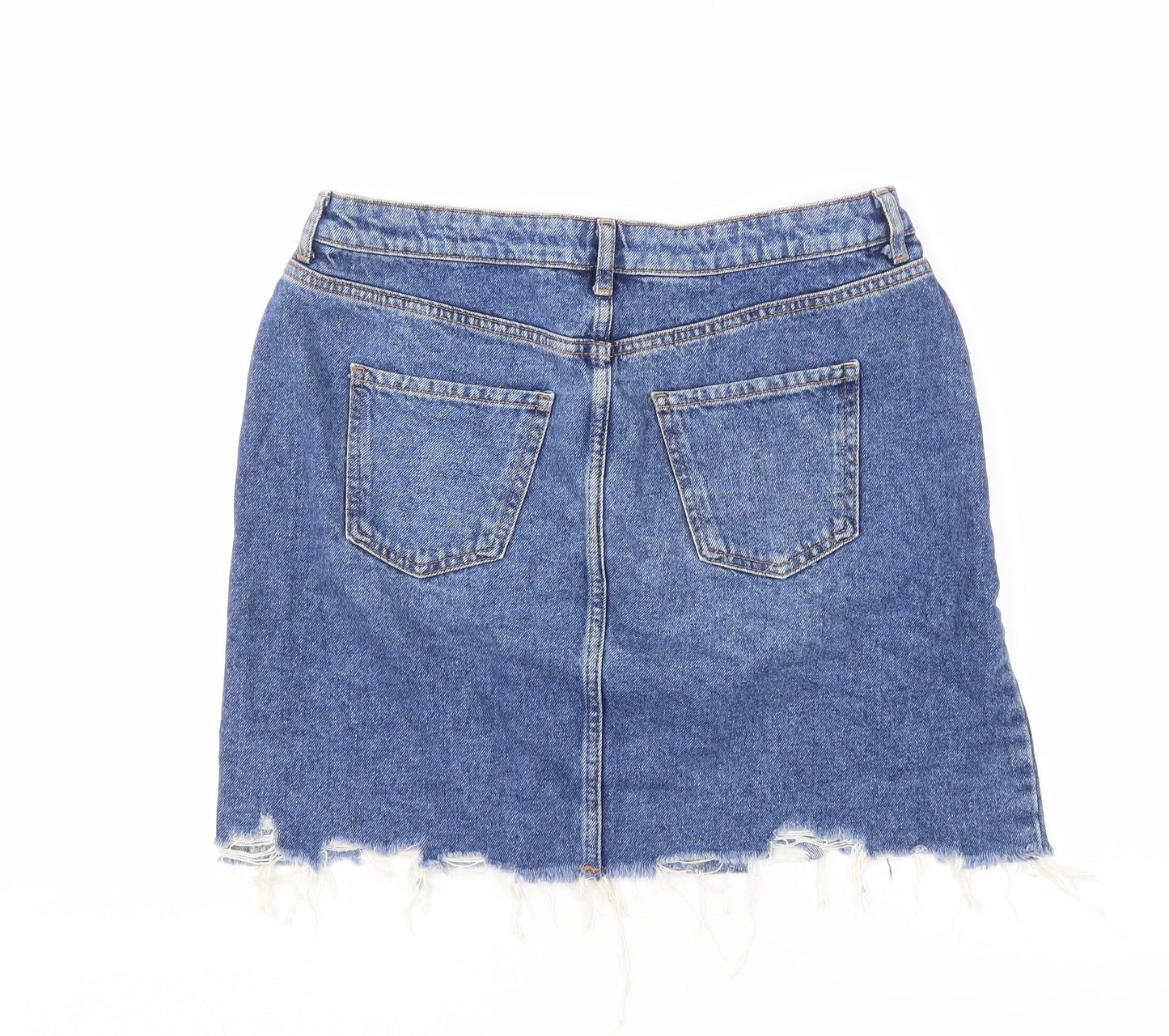 New Look Women's Blue Denim Pencil Skirt Size 14