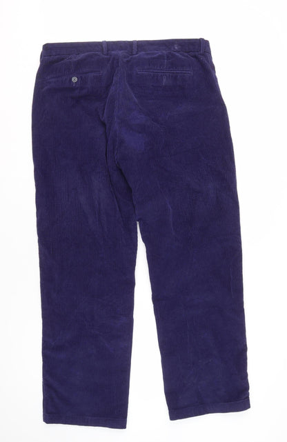 Samuel Windsor Men's Blue Corduroy Trousers 38R