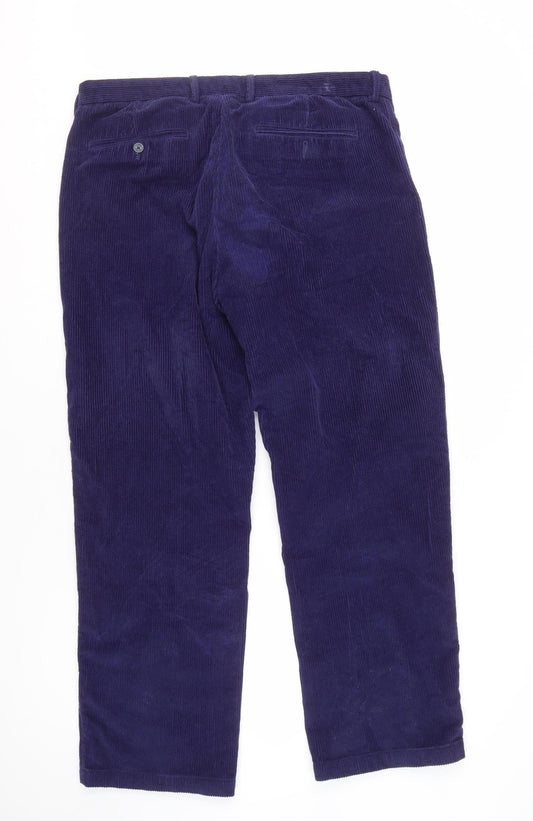 Samuel Windsor Men's Blue Corduroy Trousers 38R