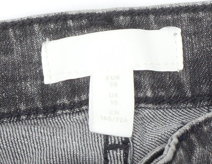 H&M Grey Skinny Denim Jeans for Men - Size 10