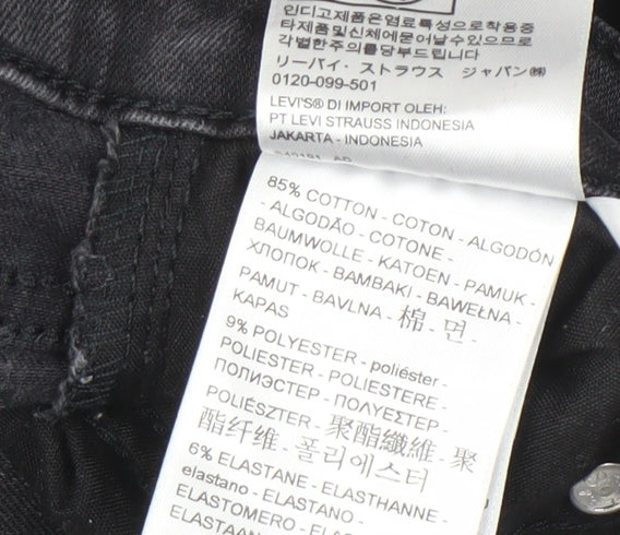 Levi's Men's Black Slim Skinny Jeans - Size 28