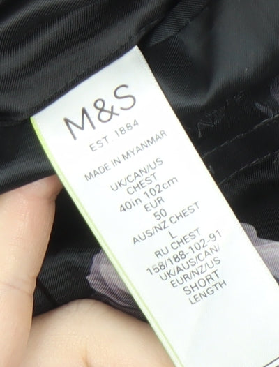 Marks and Spencer Men's Brown Shawl Lapel Blazer L