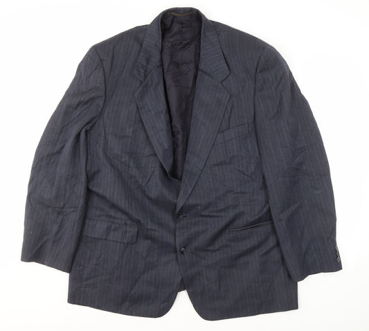 Mens UK Size 46 Marks and Spencer Regular Blue Suit Jacket