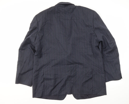 Mens UK Size 46 Marks and Spencer Regular Blue Suit Jacket