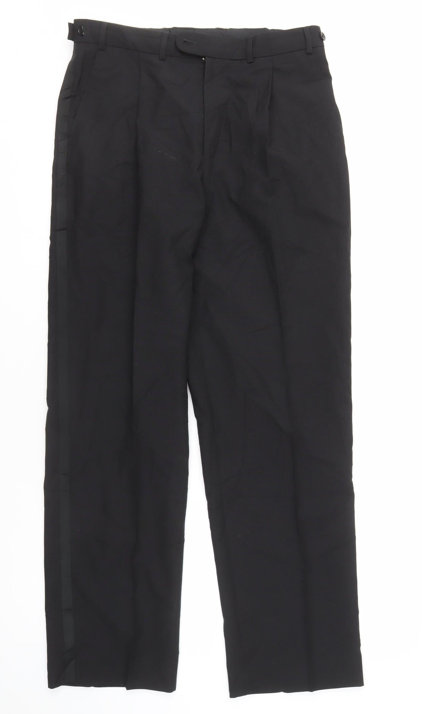 Armando Men's Black Formal Trousers, Size 32