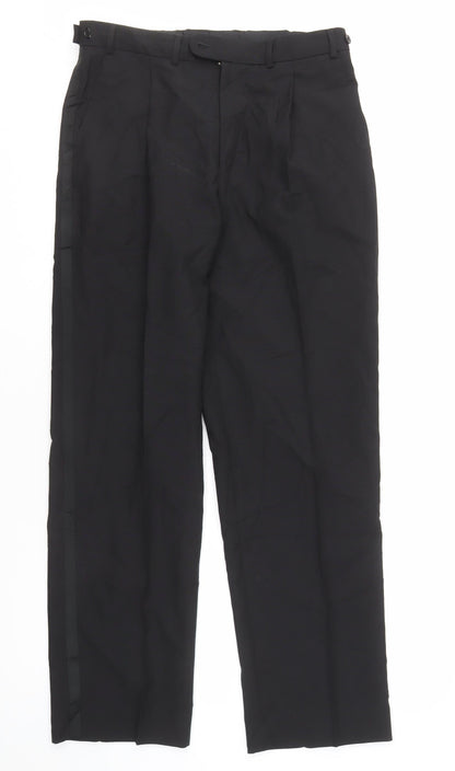 Armando Men's Black Formal Trousers, Size 32