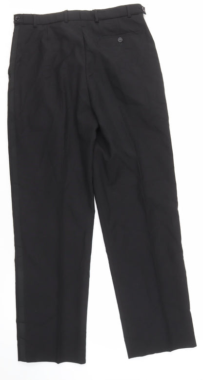 Armando Men's Black Formal Trousers, Size 32