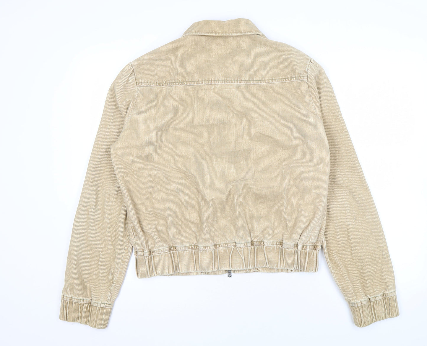 Fat Face Beige Women's Corduroy Zip Jacket Size 4