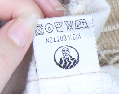 Fat Face Beige Women's Corduroy Zip Jacket Size 4