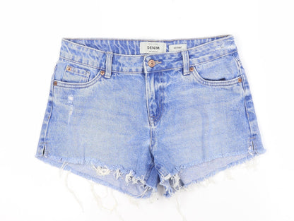 New Look Women's Blue Denim Hot Pants - Size 8 Casual