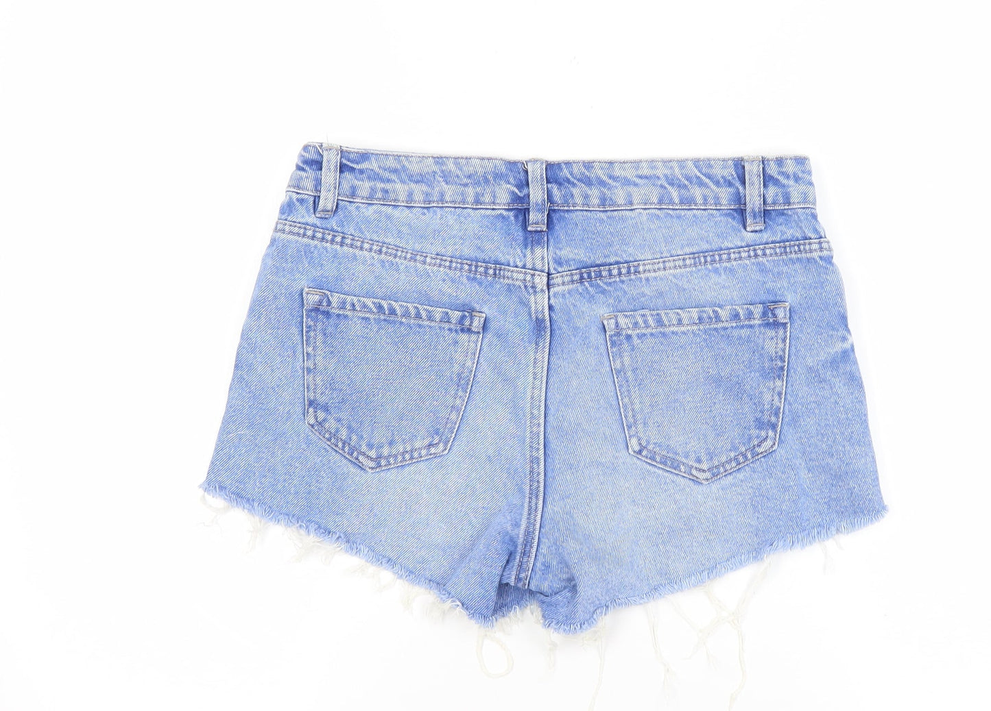 New Look Women's Blue Denim Hot Pants - Size 8 Casual