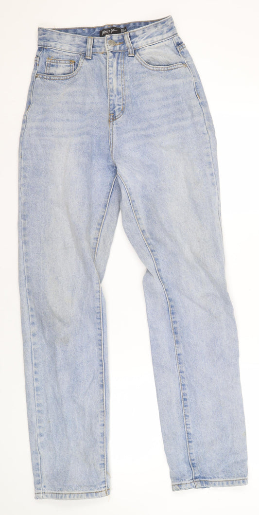 Nasty Gal Women's Blue Denim Jeans Size 6 Light Wash