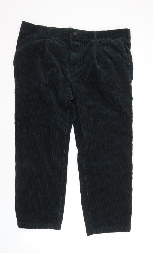 Marks and Spencer Men's Black Corduroy Trousers 38