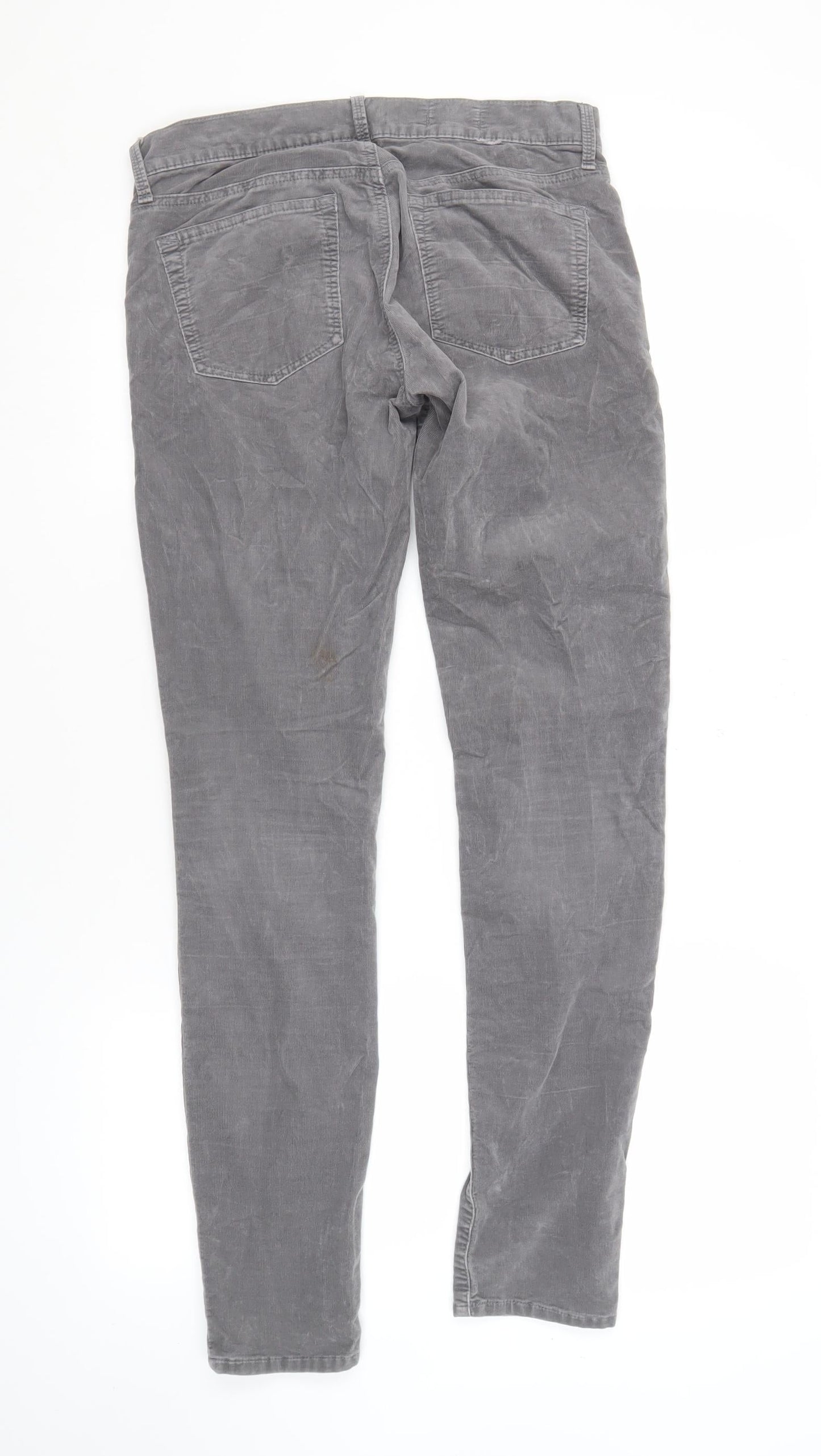 Gap Unisex Grey Slim Trousers Size 26 Autumn Winter
