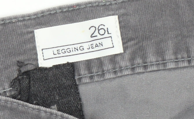 Gap Unisex Grey Slim Trousers Size 26 Autumn Winter