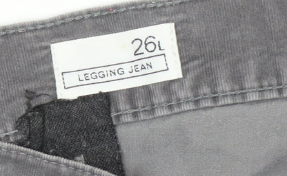 Gap Unisex Grey Slim Trousers Size 26 Autumn Winter