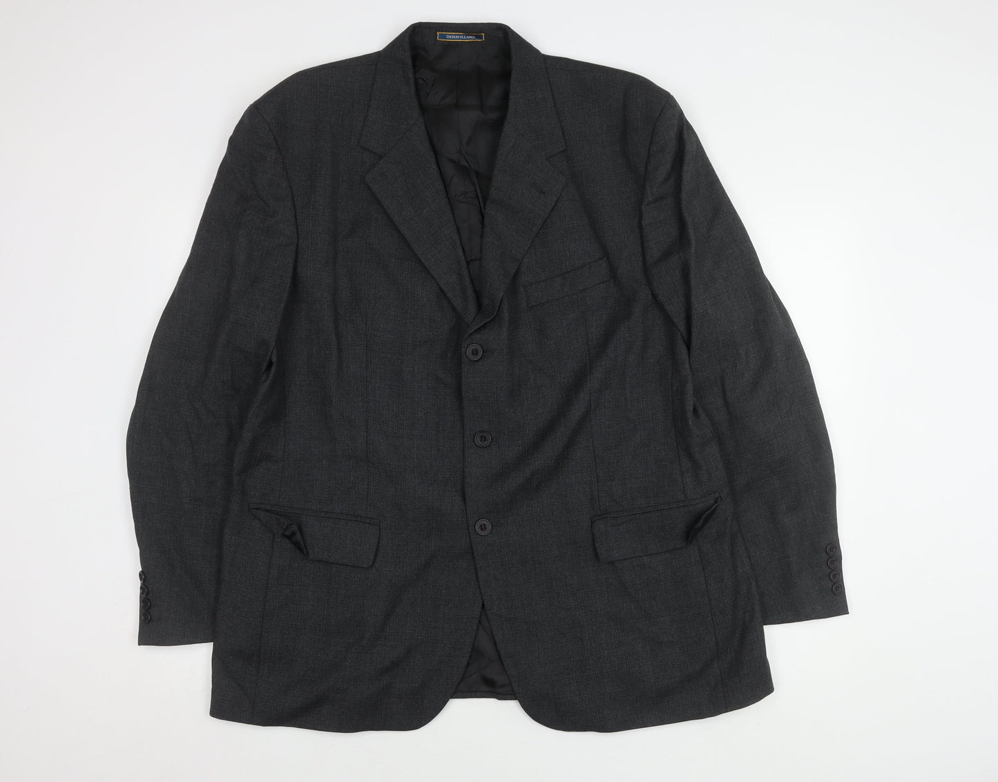 Mens UK Size 46 Dehavilland Regular Grey Suit Jacket