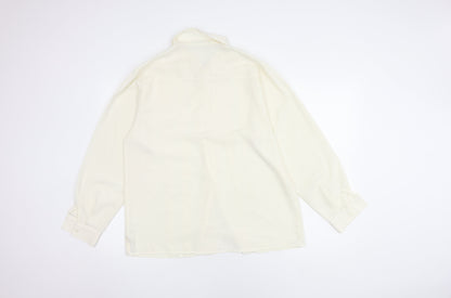 Womens UK Size 14 Windsmoor Ivory Basic Button-Up