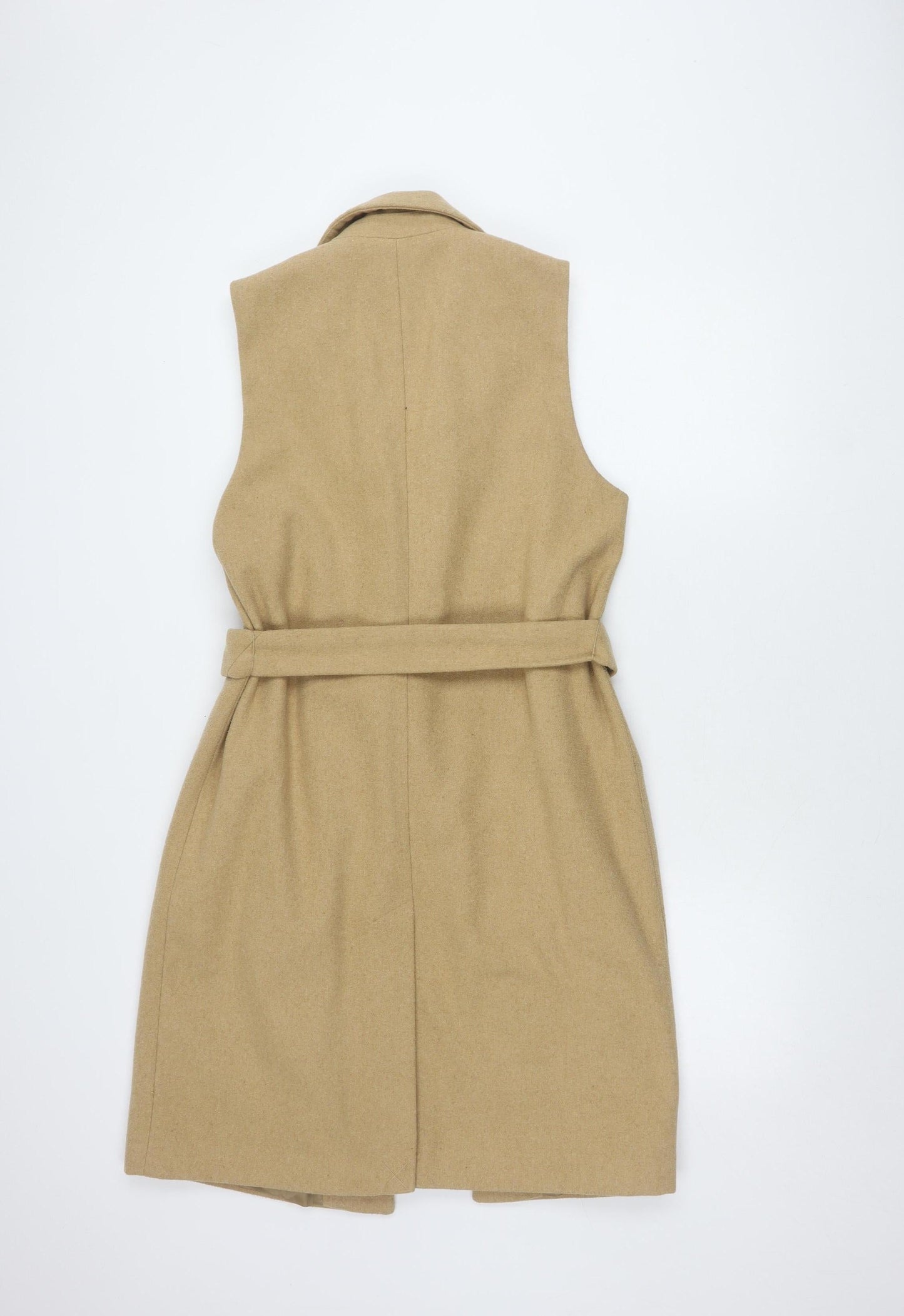 New Look Beige Women's Waistcoat Size 14 Belted