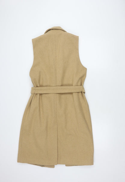 New Look Beige Women's Waistcoat Size 14 Belted