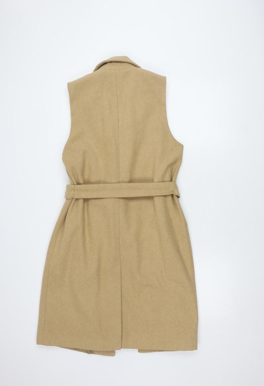 New Look Beige Women's Waistcoat Size 14 Belted