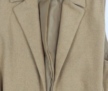 New Look Beige Women's Waistcoat Size 14 Belted