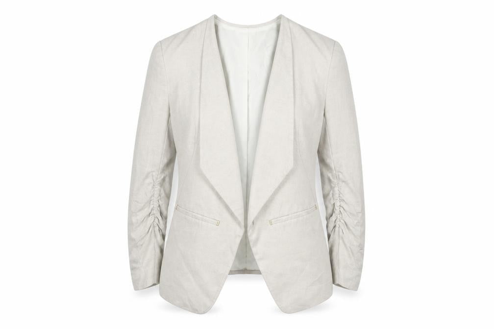 Womens UK Size 10 H&M Regular Ivory Blazer